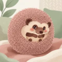 조심스러운 고슴도치