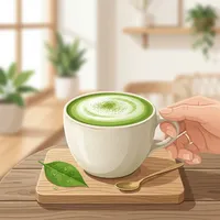 균형 잡힌 말차라떼